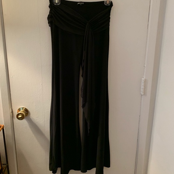 MANDEE Wide Leg Pant w/ Belt | Sz S - Picture 1 of 4